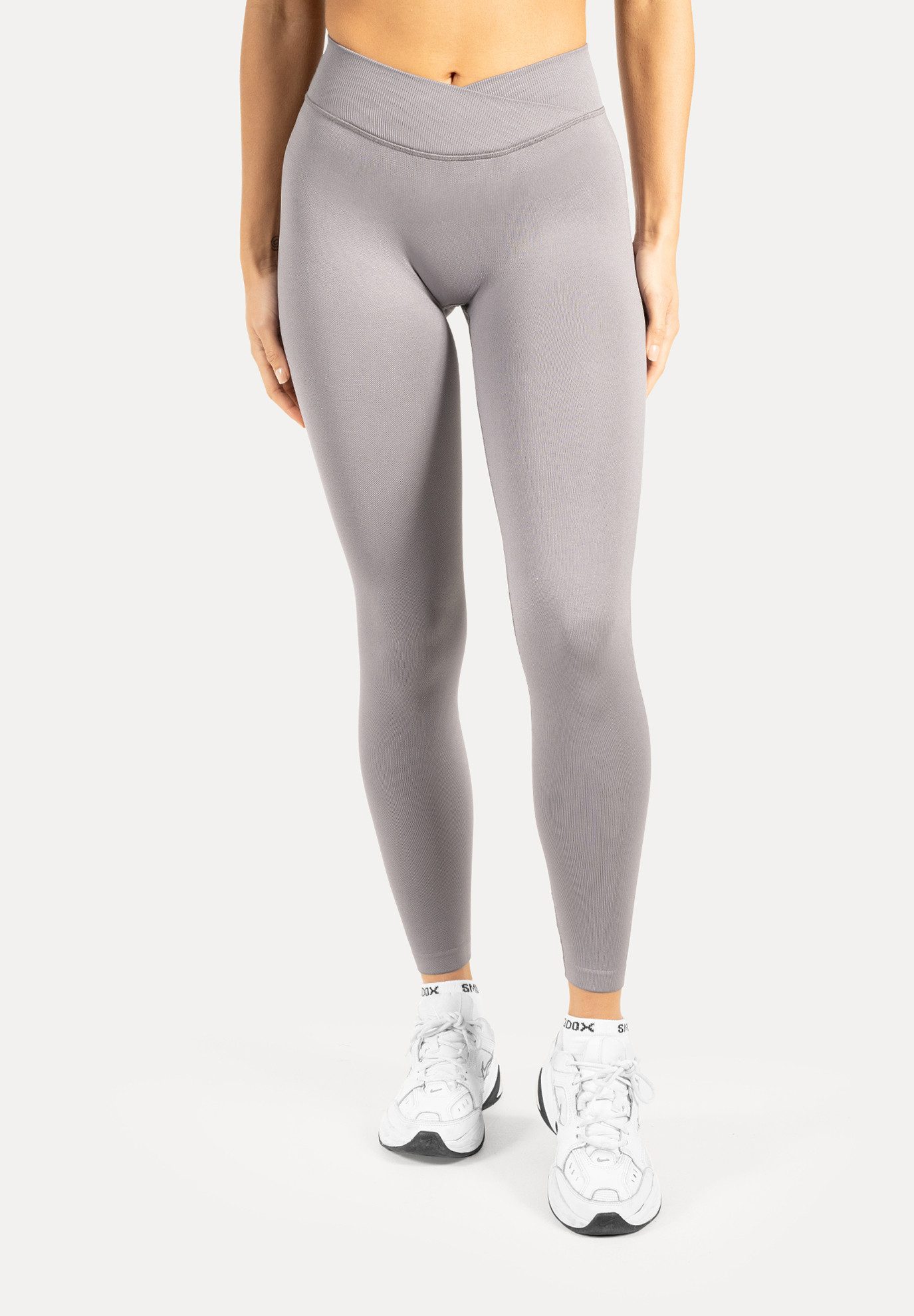 Smilodox Leggings Silvia, High Waist Sporthose Blickdicht Yogahose Booty Scrunch Leggings Damen Seamless Smilodox Label Fitness