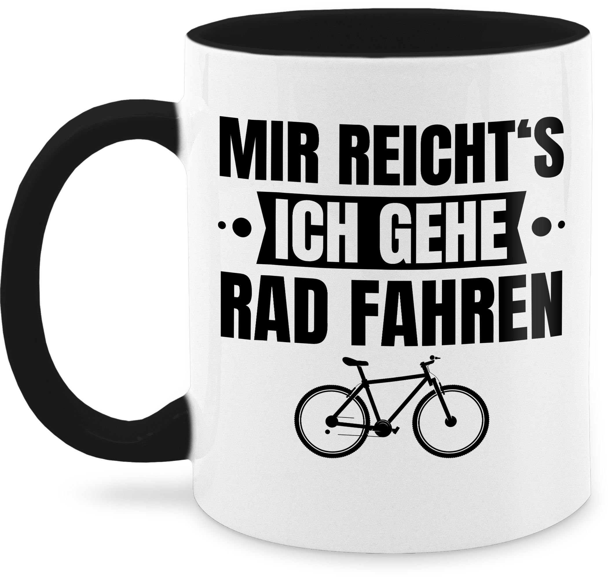 Shirtracer Tasse Mir reichts ich gehe Rad fahren - Fahrrad Fahrradfahren Geschenk Radfa, Keramik, Kaffeetasse Hobby Geschenk