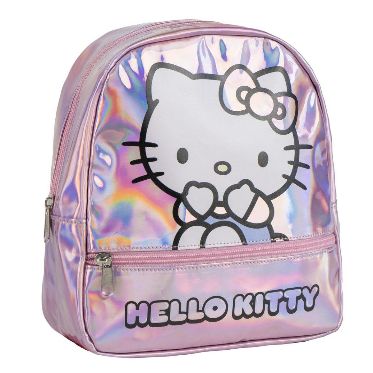Cerda Kinderrucksack Hello Kitty Kinder Rucksack Iridescent Casual Rucksack kompakt leicht