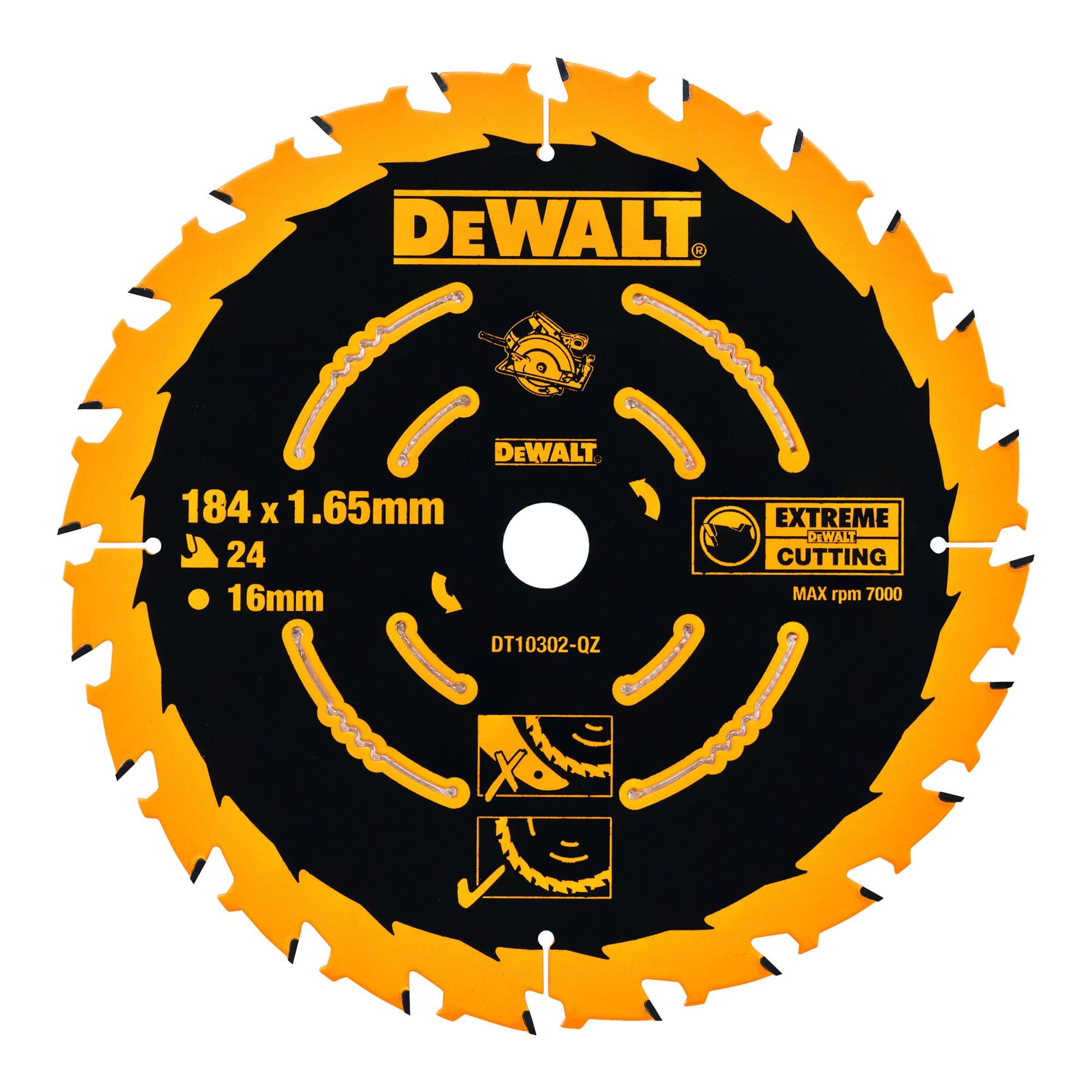 DeWalt Kreissägeblatt DEWALT Kreissägeblatt Handkreissäge 190/30 mm 24WZ DT10304-QZ