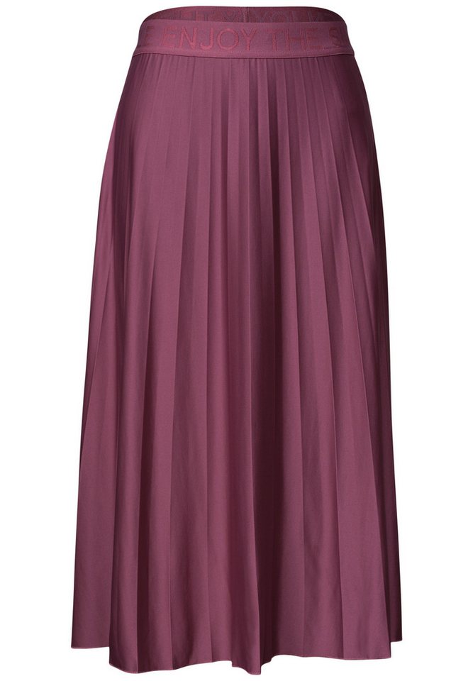 STREET ONE Plisseerock Midi skirt Plissée_solid