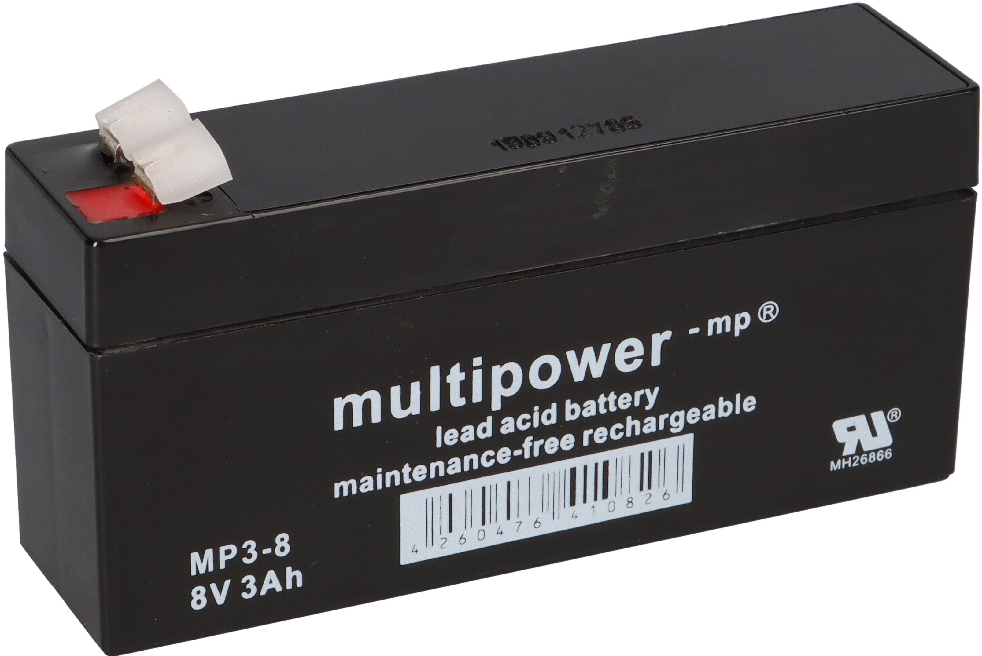 Multipower Multipower Blei-Akku MP3-8 Pb 8V / 3Ah Bleiakkus