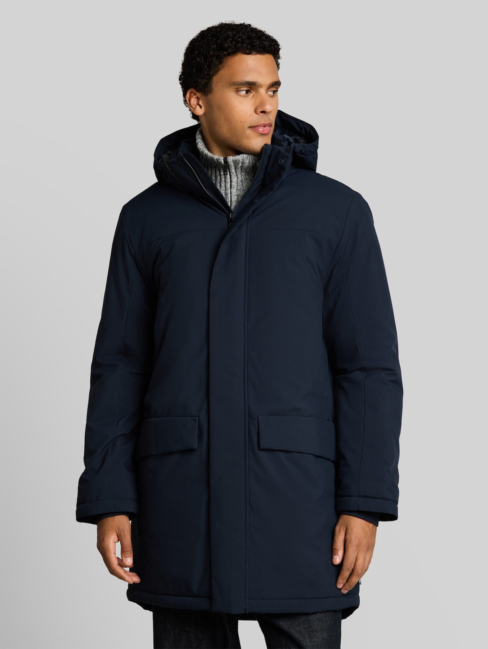 TOM TAILOR Denim Wintermantel Jacken Relaxed Fit Parka mit abnehmbarer Kapuze