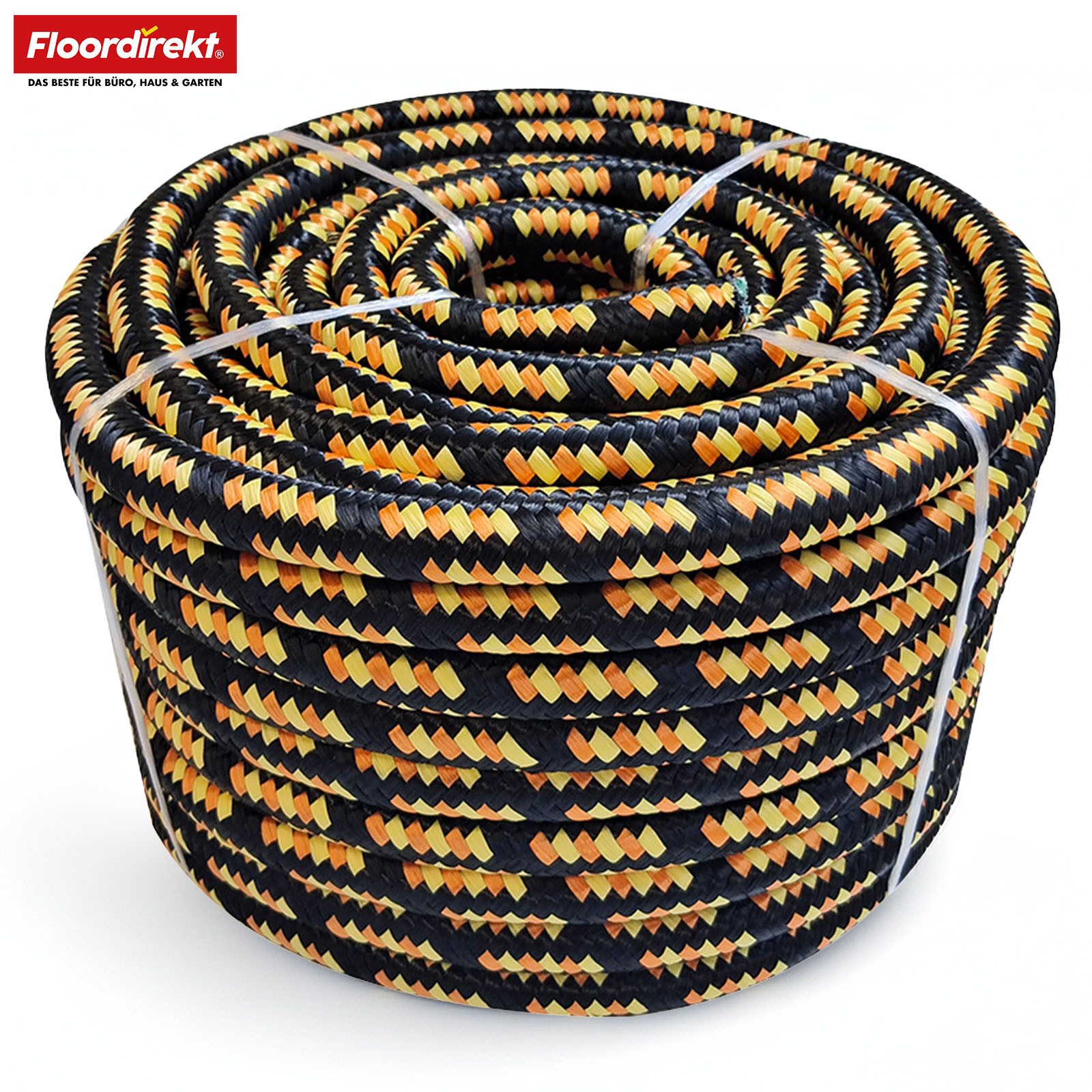 Floordirekt Polypropylen-Seil K2, 3-22 mm, reißfestes UV beständiges Allzweckseil Seil, schwimmfähig für Outdoor, Boot, Camping & Garten in vielen Varianten