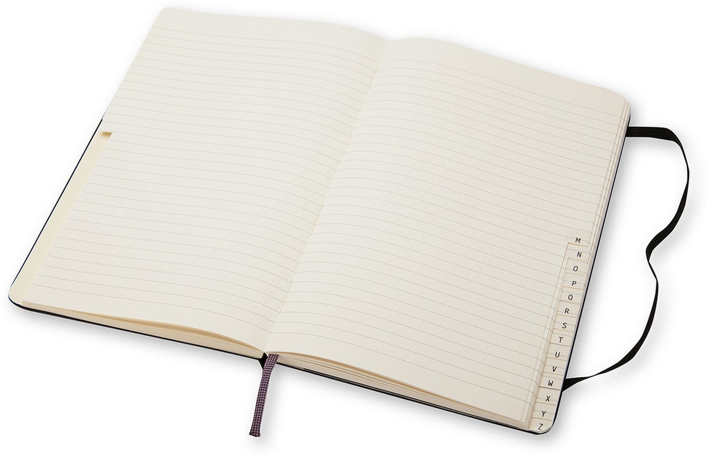 Thumbnail - MOLESKINE Tagebuch Adressbuch Large A5 liniert mit Register Hardcover schwarz