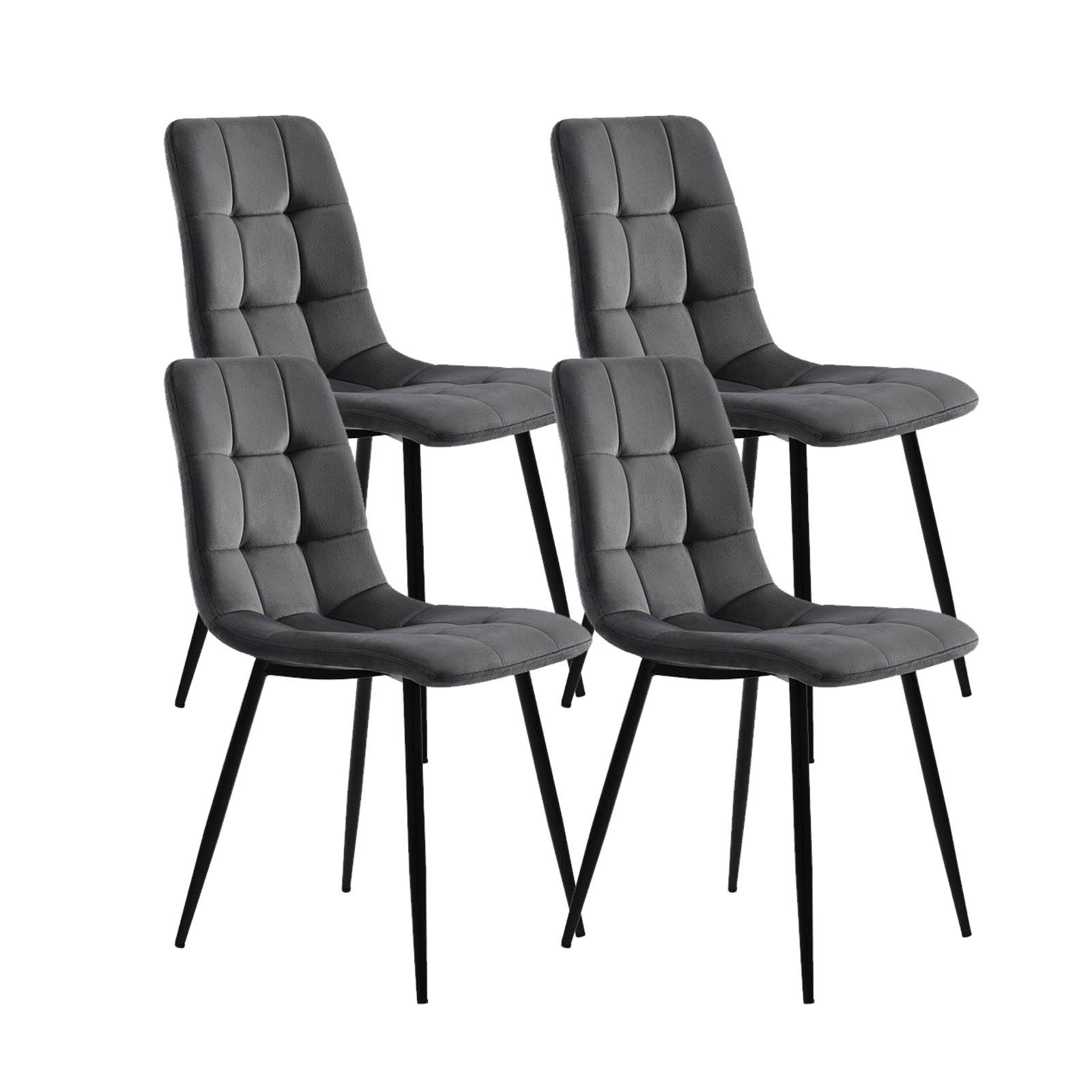 SEEZSSA Küchenstuhl Esszimmerstuhl Stoff, (4er Set), günstig online kaufen