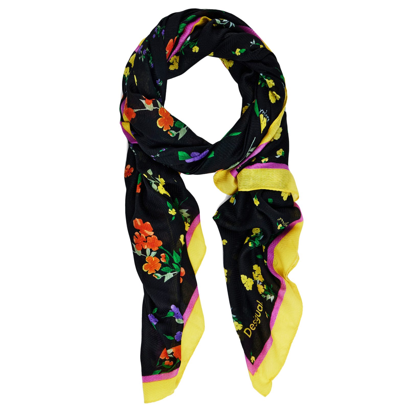 Halstuch Halstuch Tuch Schal Fou Mixed Flowers Rectangle 24WAWA11/2000