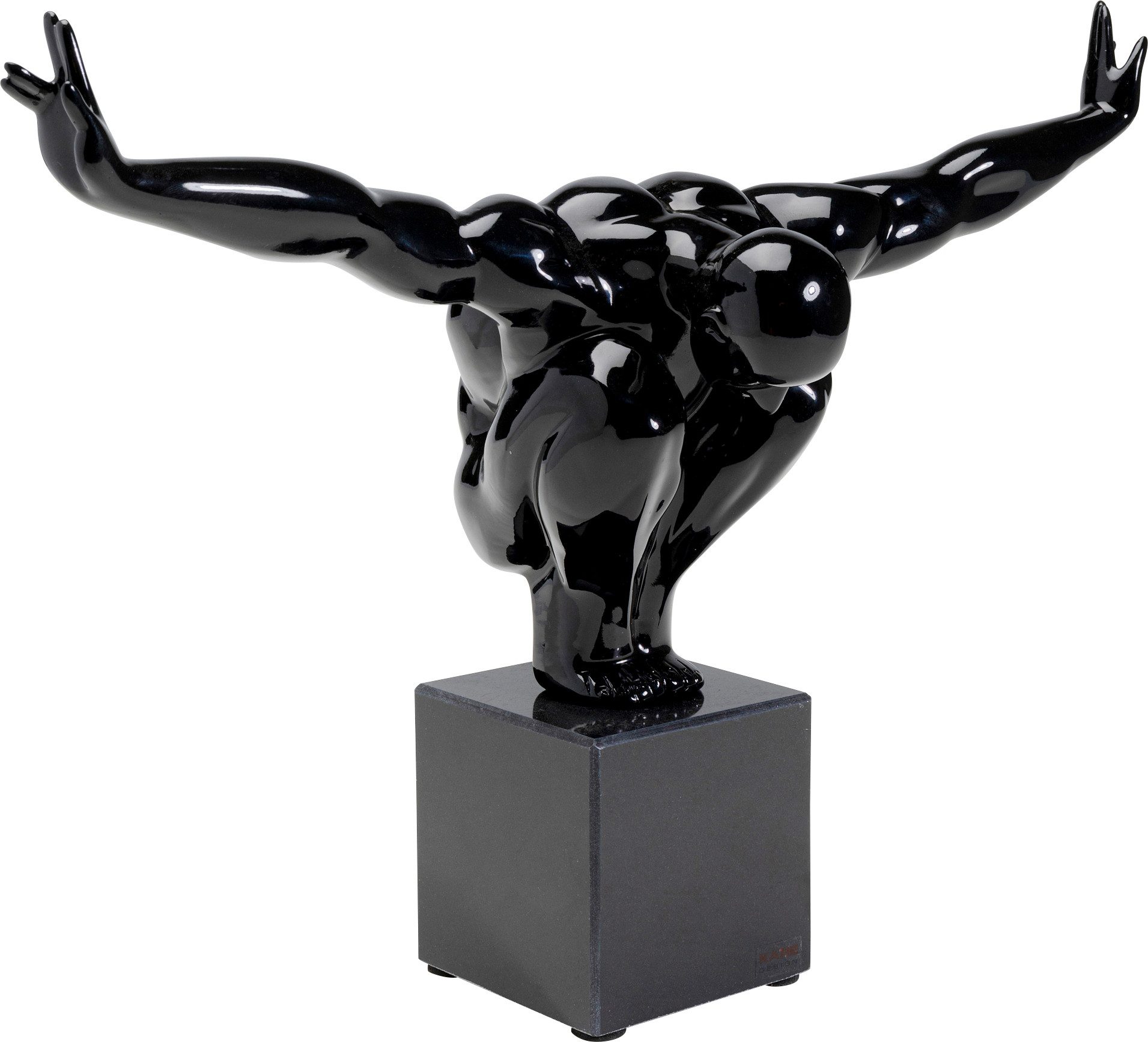 Kare Design Dekoobjekt Deko Objekt Athlet Black Small 43cm