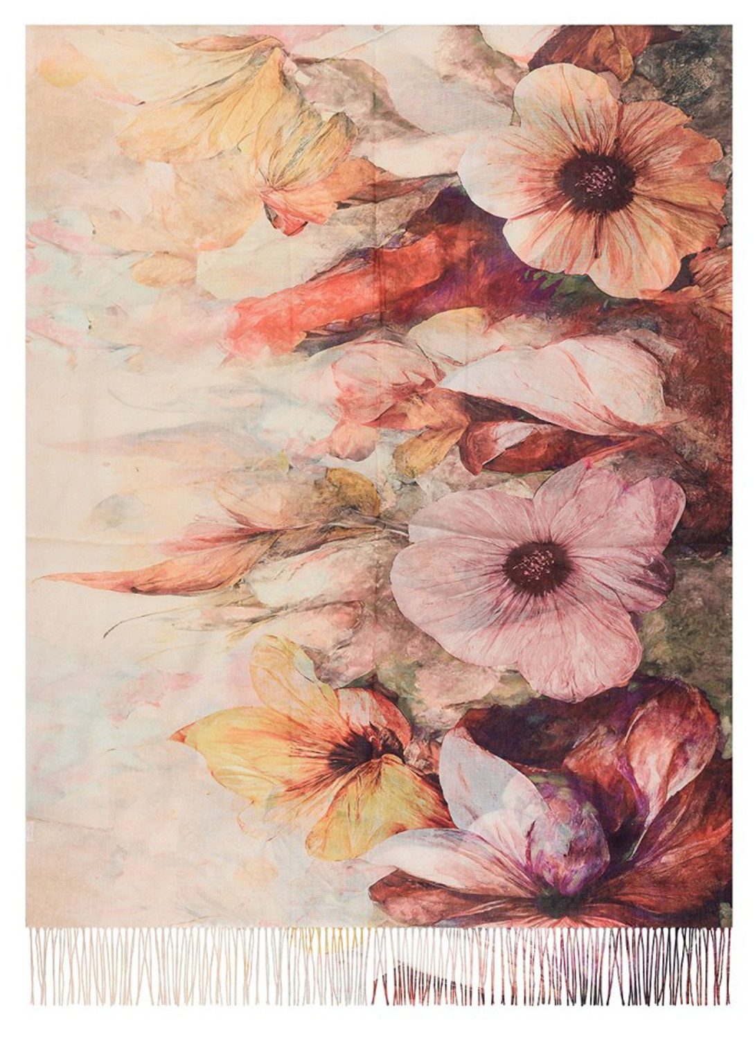 chic4home Schal Color Flow, (1-St. 1-teilig), sommerlicher Damen Schal mit buntem Muster