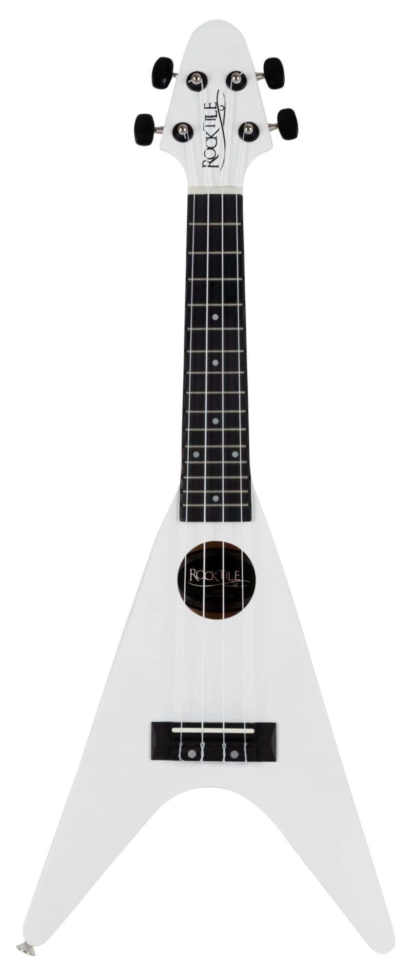 Rocktile Ukulele FV-04 Ukelele - Sopran-Ukulele im Heavy-Design, Bestückt mit Aquila Super Nylgut-Saiten