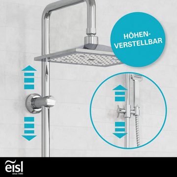 Eisl Duschsystem EASY COOL, Höhe 95 cm, Regendusche ohne Armatur, Duschsystem mit Seifenschale, Duschbrause