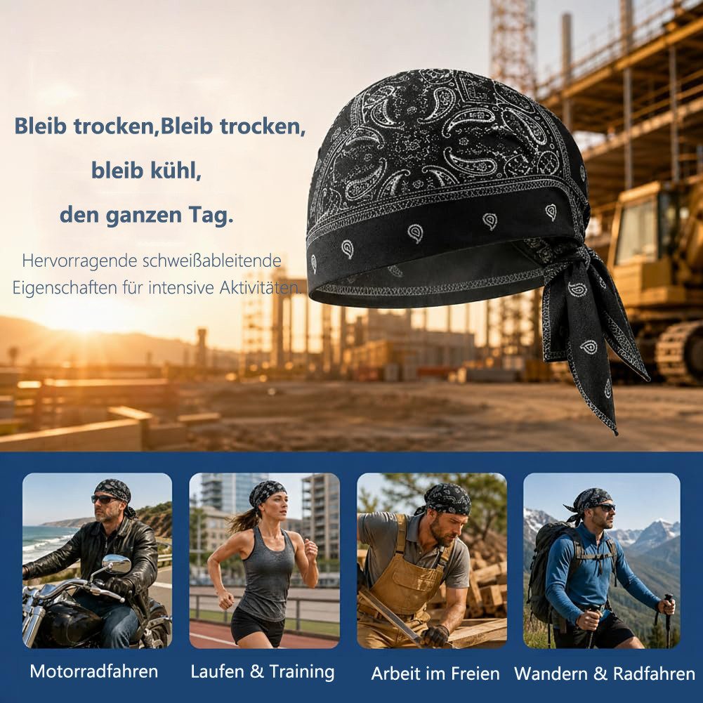 Zaewry Kopftuch 5 Stück Frauen Chemo Hut Turban Beanie, vorgebundene Headwraps, (5-St)