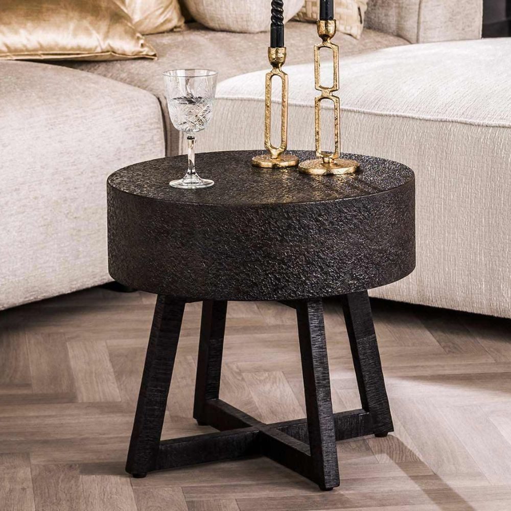 RINGO-Living Couchtisch RINGO-Living Couchtisch Iven in schwarzer Metall Optik