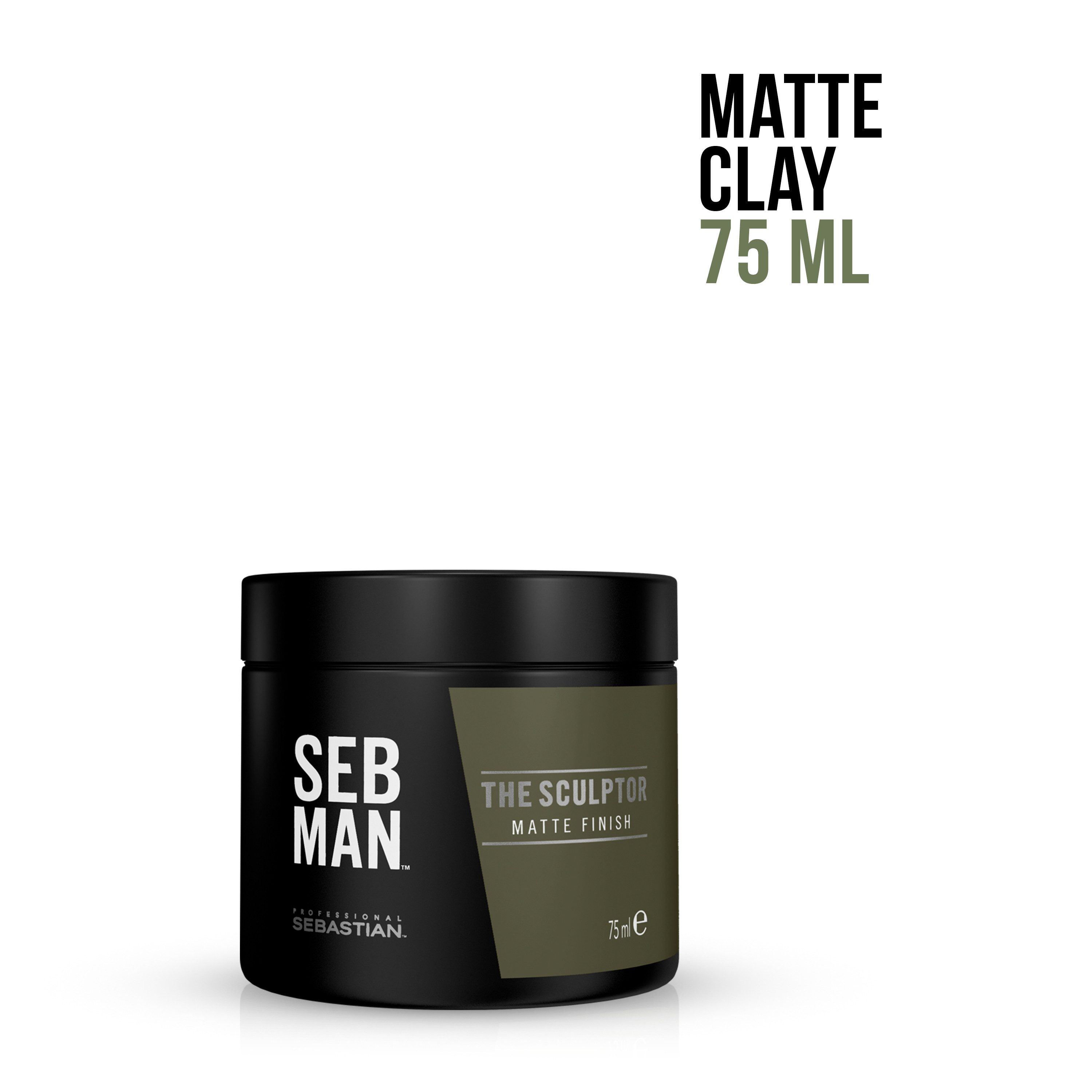 Seb Man Styling-Creme SEB MAN THE SCULPTOR MATTE CLAY, mit Bergamotte und rosa Pfeffer, mattes Finish, langanhaltend