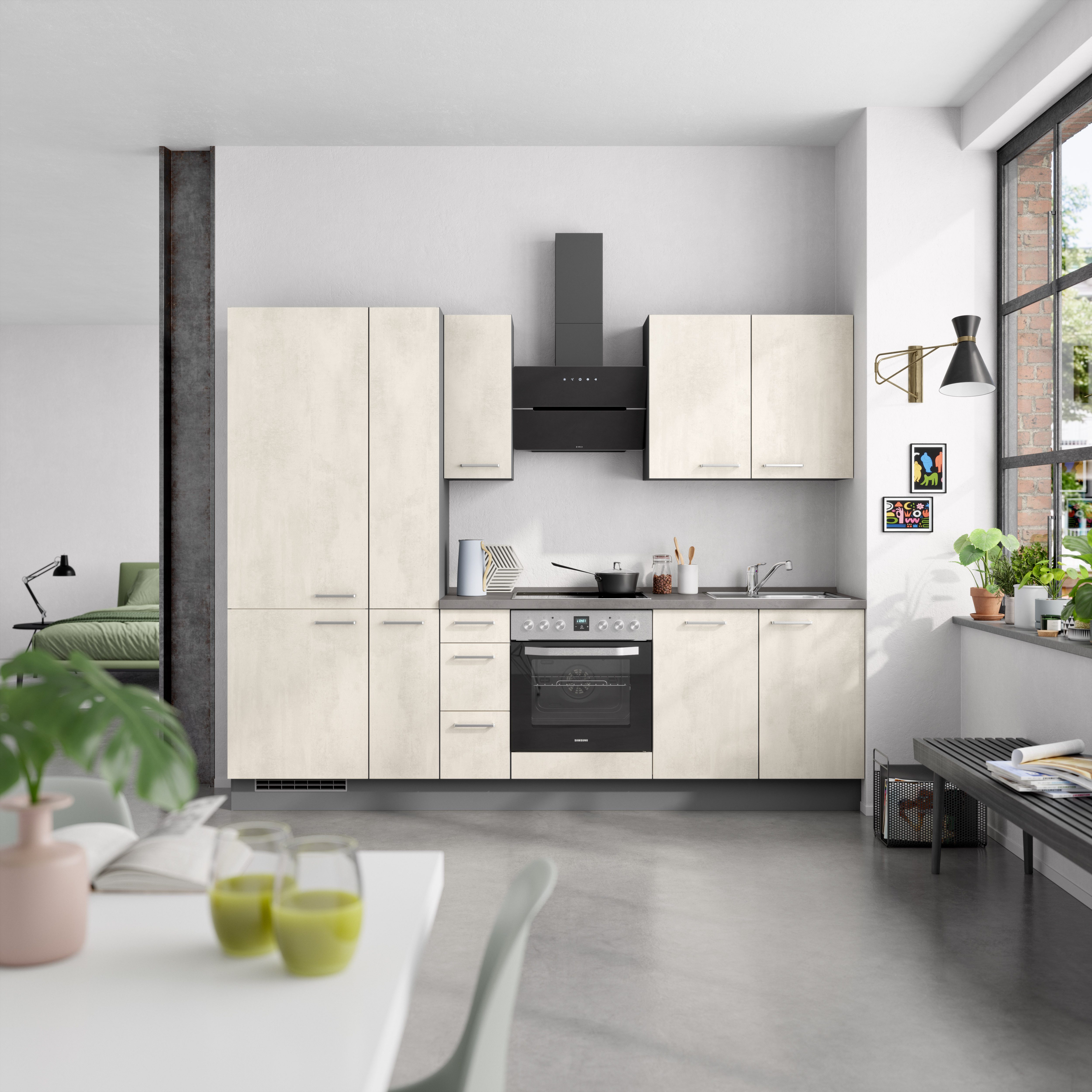 nobilia® Küchenzeile "Riva II", vormontiert, Ausrichtung günstig online kaufen