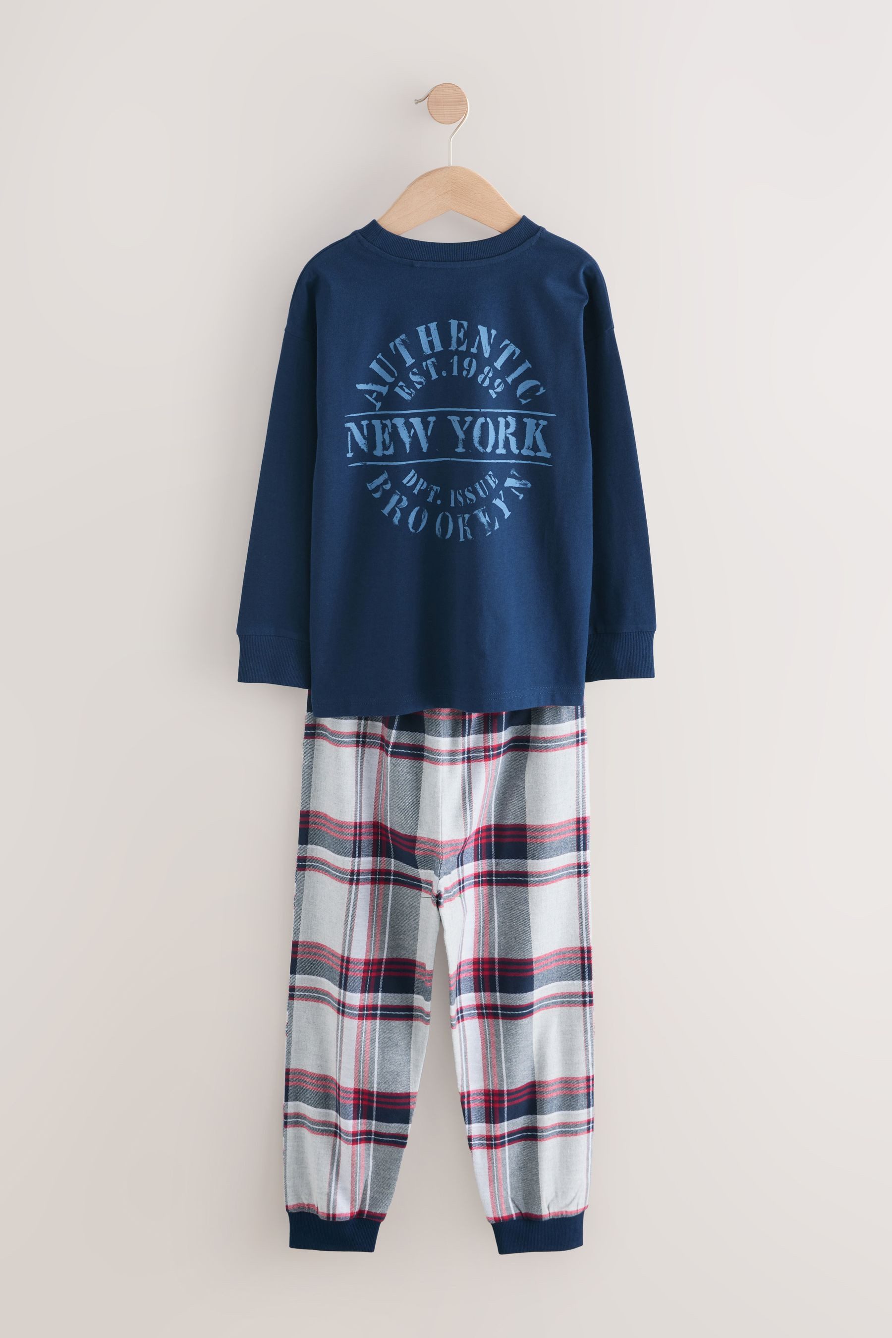 Next Pyjama Karierte Pyjamas aus Webstoff günstig online kaufen