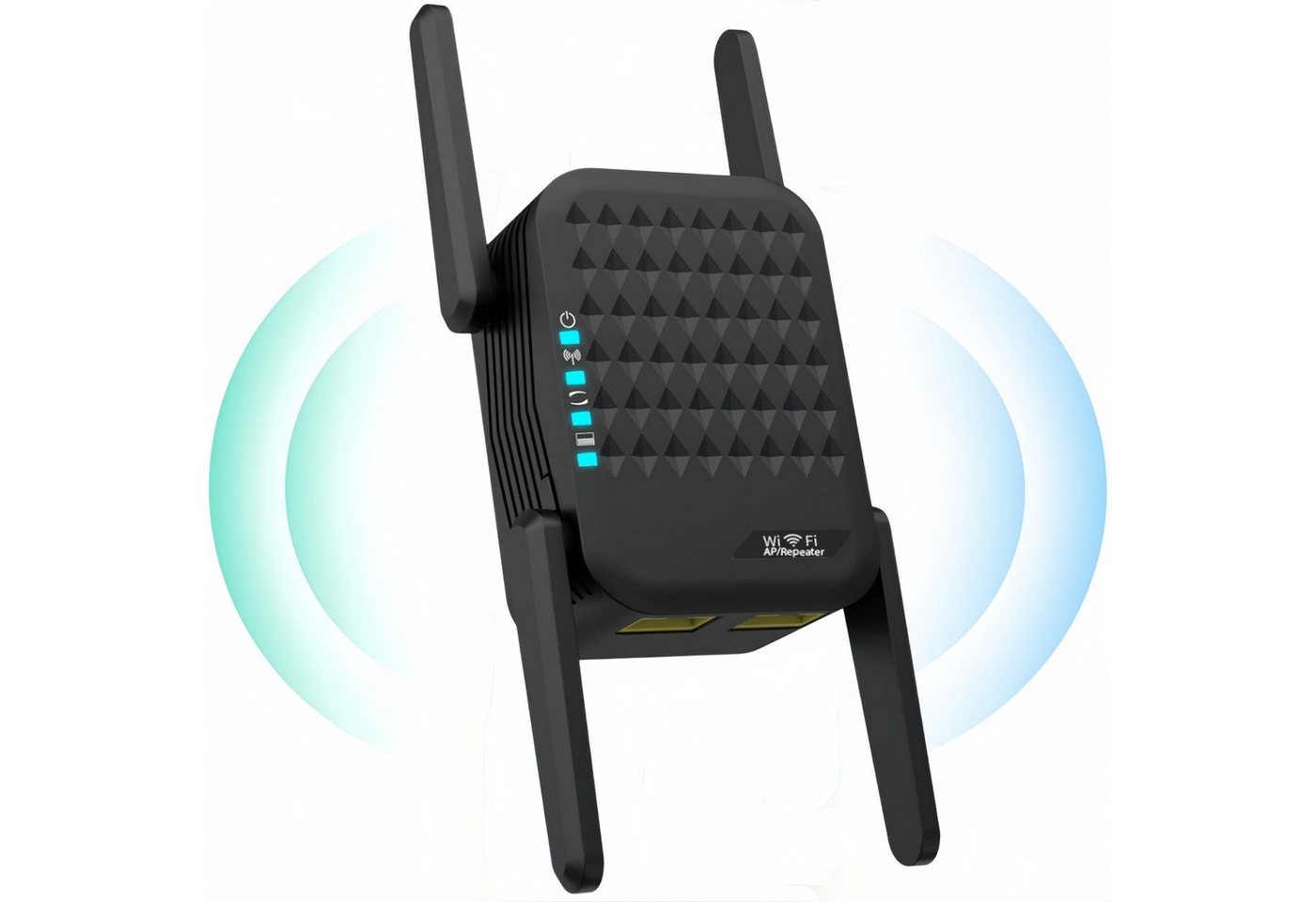 ibettertec WLAN Verstärker, 1200 Mbit/s WiFi Repeater WLAN-Repeater, Dual Band 5GHz + 2.4GHz, WiFi Verstärker deckt bis zu 200 m²