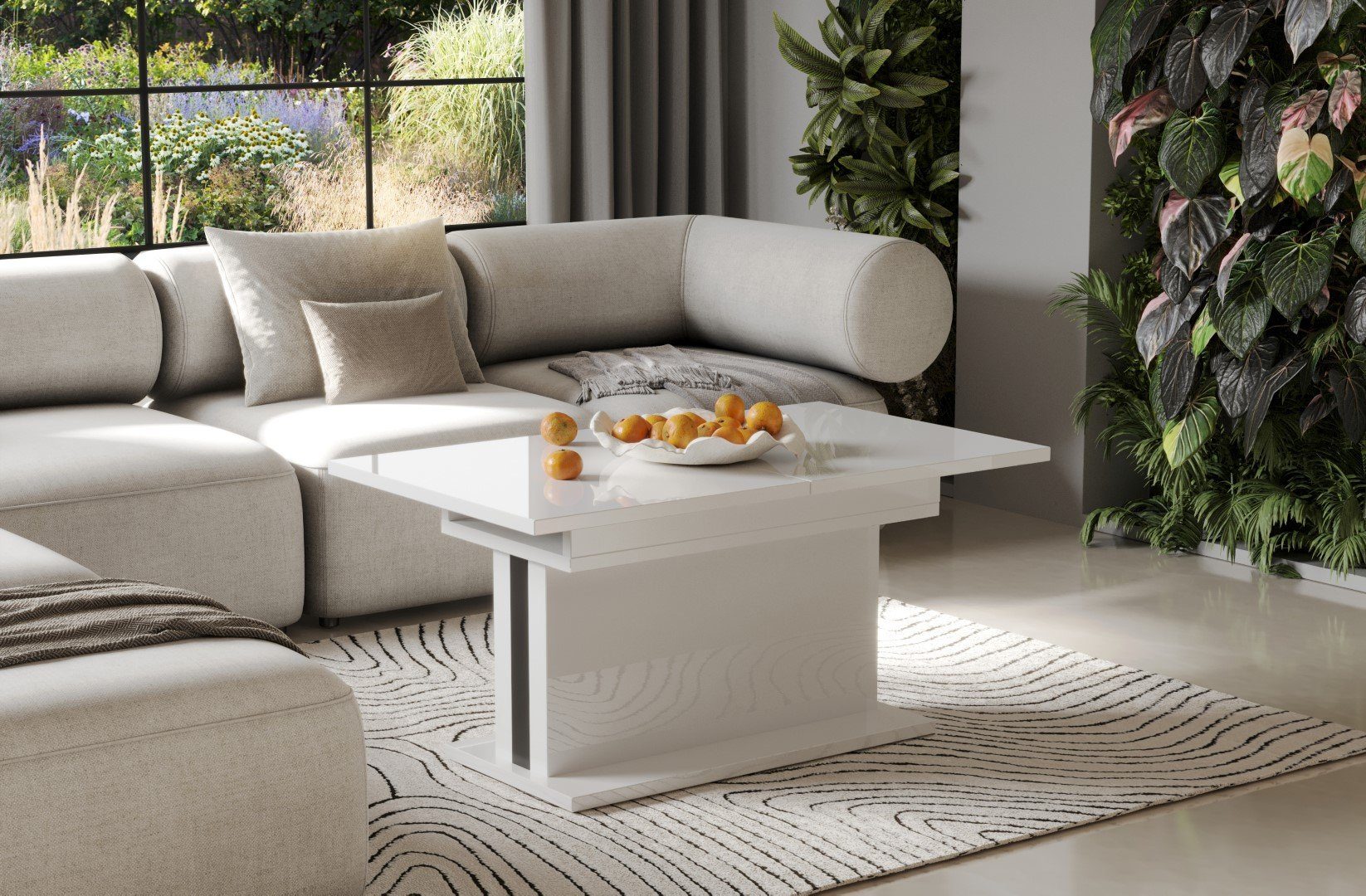 Endo-Moebel Couchtisch Solaris 110-170 cm Doppellift günstig online kaufen