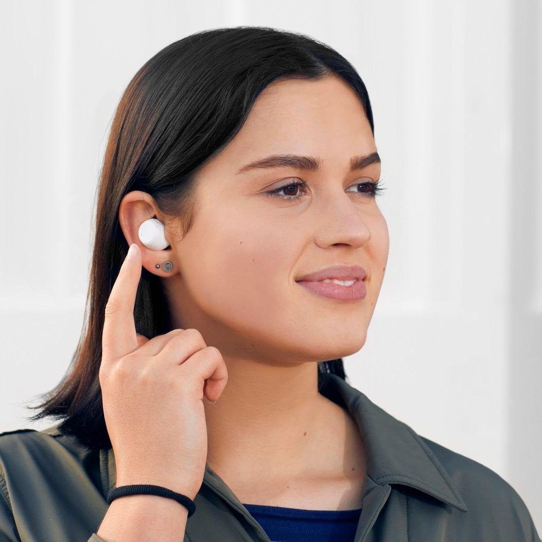 kabellos, Bluetooth-Kopfhörer In Bluetooth, Telefonfunkion, HSP, Kopfhörer True HFP, (Sprachsteuerung, spritzwassergeschützt SPP, AVRCP Assistant, Sprachassistenten, True Bluetooth, A2DP integriertes weiß Siri, Ear) Thomson Wireless, und Mikrofon Bluetooth Google Wireless,