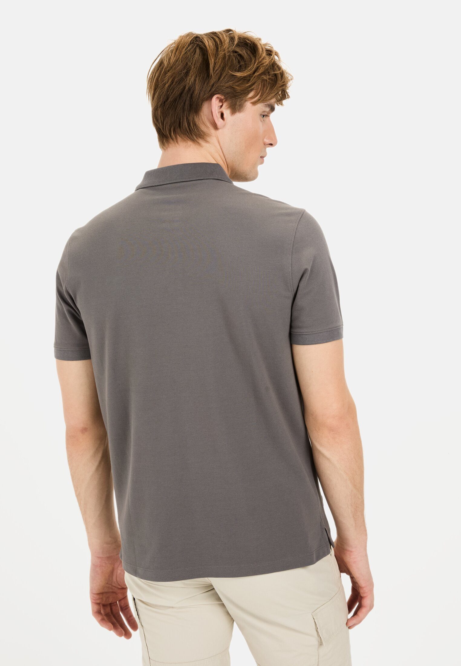 camel active Poloshirt aus einem Baumwollmix Kurzarm Polo Shirts_Poloshirt günstig online kaufen