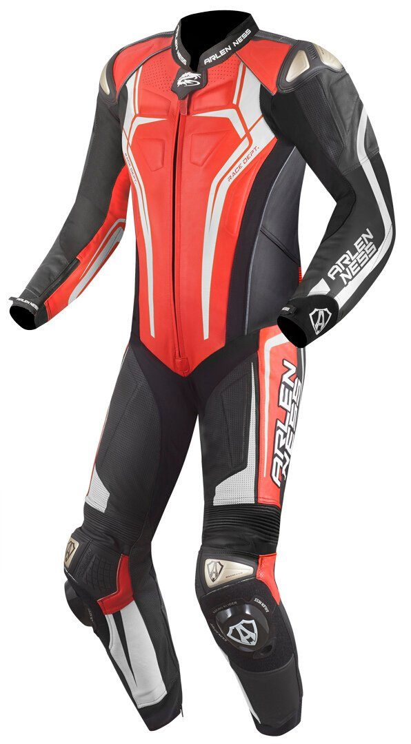 Arlen Ness Motorradkombi Sugello 2 1-Teiler Motorrad Lederkombi Black/Red/White | Overalls