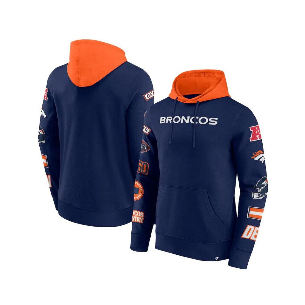 Denver Broncos Hoodie Denver Broncos Patched Out Fleece Hoodie