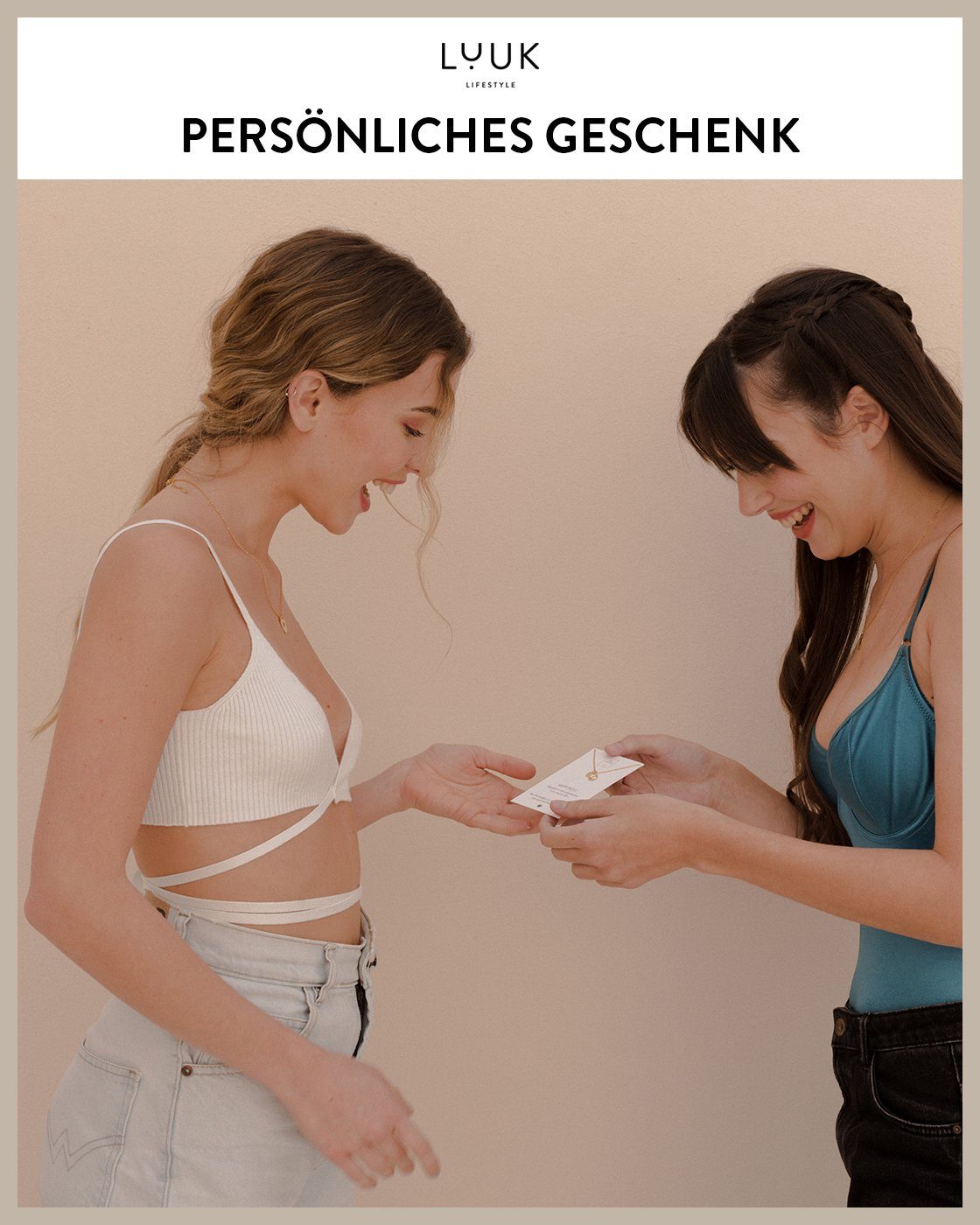 Verlobte, Geburtstag, "Lebe Elefant Geschenk Anhänger mit LUUK LIFESTYLE Spruchkarte, Accessoire DREAM für Elefant, Damenschmuck, Silber Valentinstag, Kette Rosé modisches deine Anhänger, Träume" Freundin,