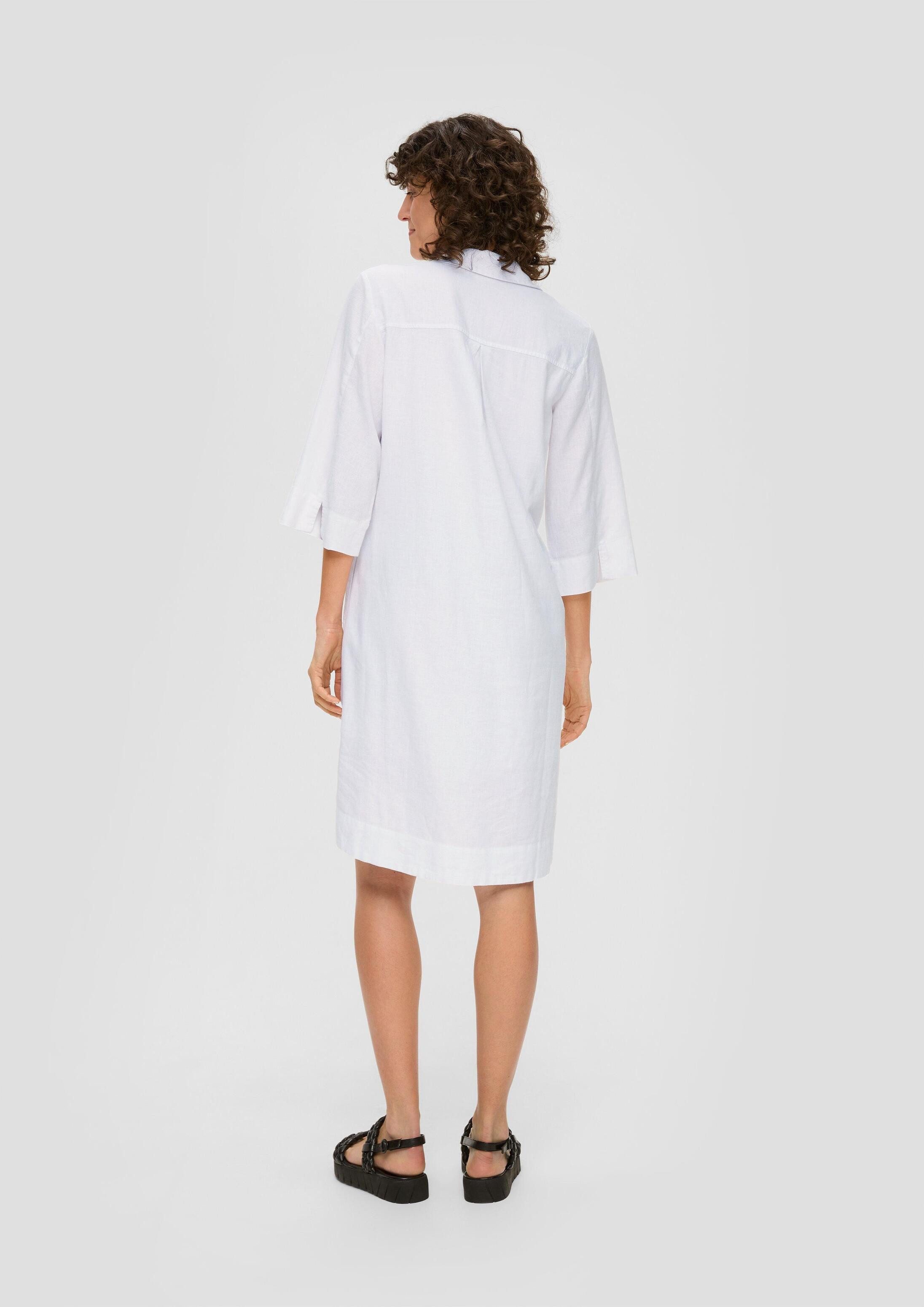 s.Oliver Minikleid Kleid Kurzes Leinenkleid