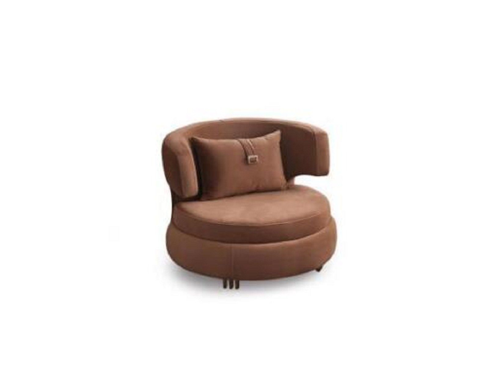Möbel Neu (1-St., Polster Luxus in Sitz Sessel), Wohnzimmer JVmoebel Braun Textil Europa Sessel Made Sessel