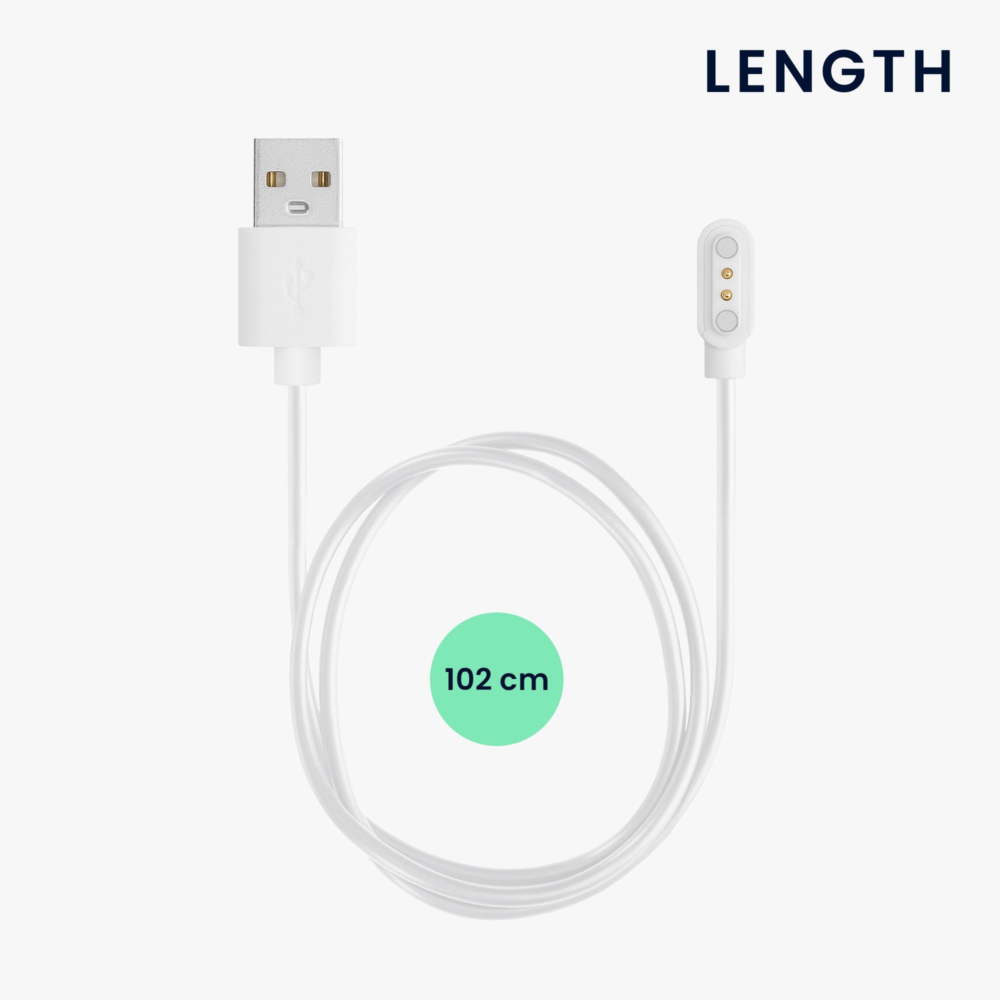 kwmobile USB Ladekabel für Blackview X1 (Number B00101) / X2 Smartwatch - Smartphone-Ladegerät (1-tlg., USB Lade Kabel für Blackview X1 (Number B00101) / X2 Smartwatch)