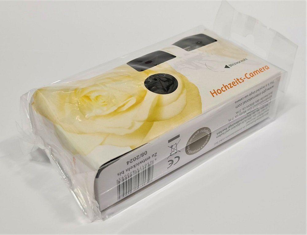 TopShot 7 x Einwegkamera gelbe Hochzeitsrose Einwegkamera