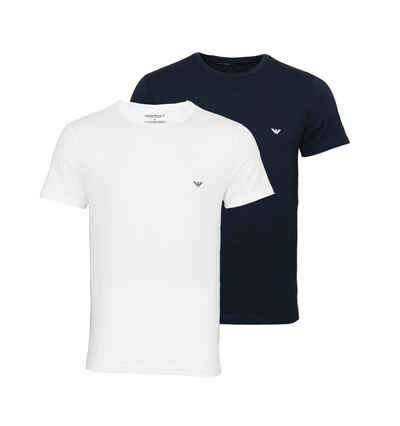 Emporio Armani T-Shirt »Rundhals mit Eagle-Logo« (2-tlg., 2er-Pack)