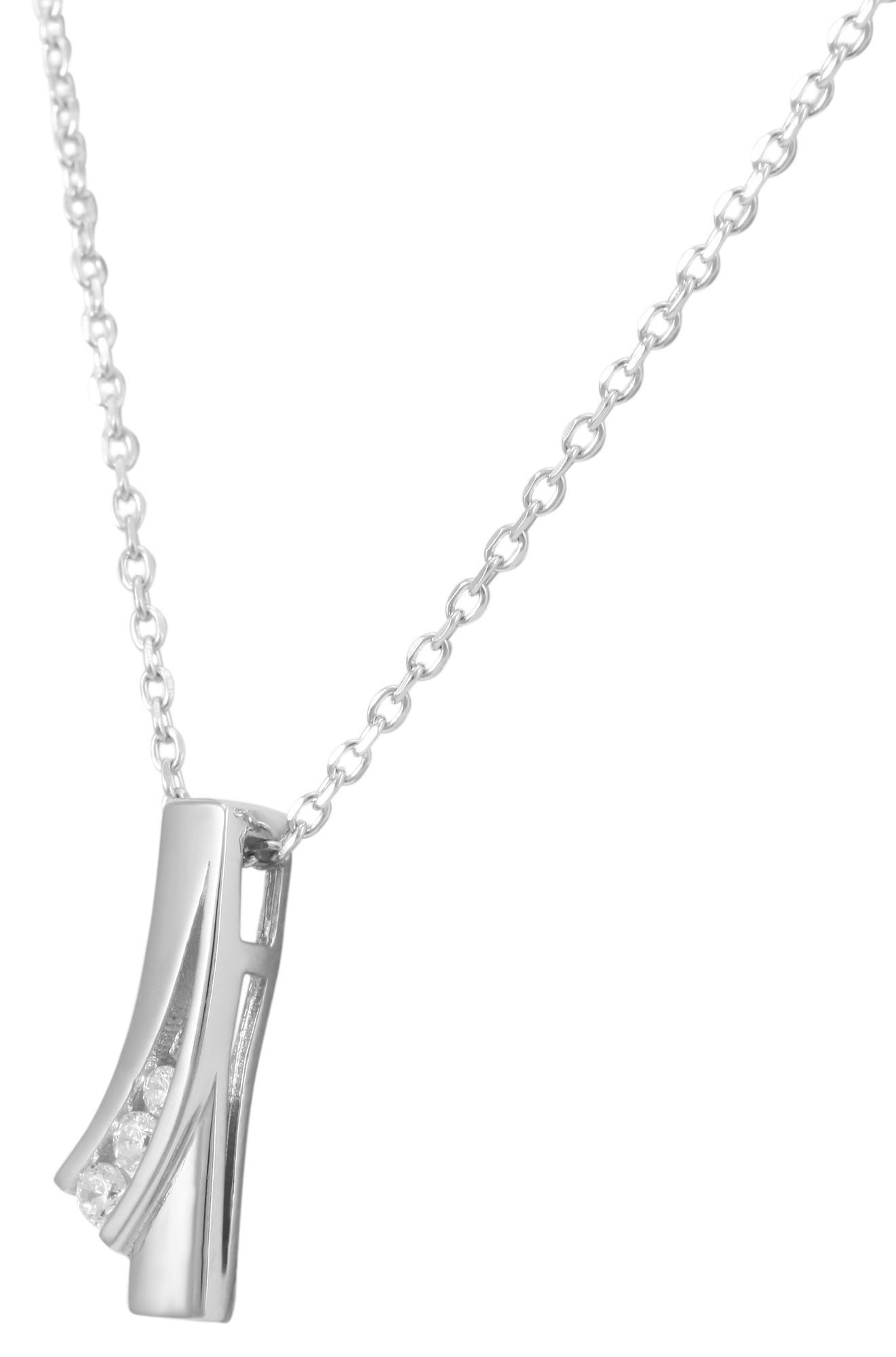 Kettenanhänger Anhänger aus 925 Silber mit Zirkonia