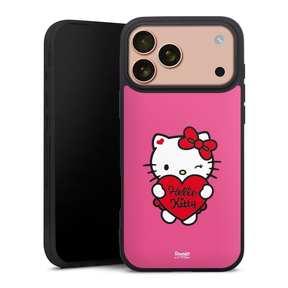 DeinDesign Handyhülle Hello Kitty Fanartikel Herz Hello Kitty - Sweet Heart, Apple iPhone 17 Pro Max Silikon Hülle Premium Case Handy Schutzhülle