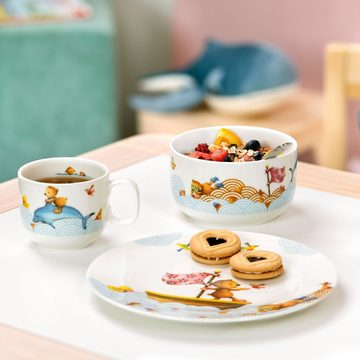 Villeroy & Boch Kindergeschirr-Set Happy as a Bear Set, 3tlg. (3-tlg), 1 Personen, Porzellan