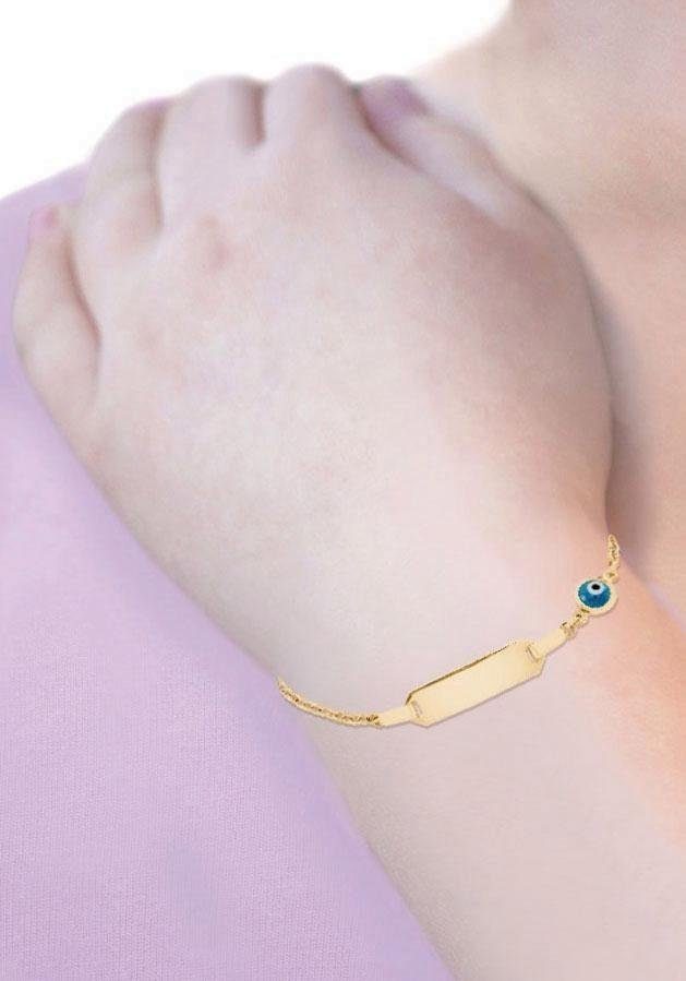 Amor Goldarmband Evil Eye, mit Glasstein