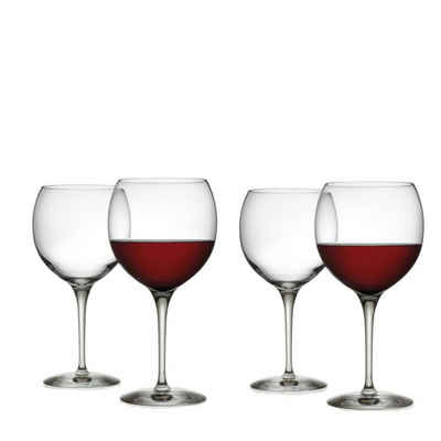 Alessi Rotweinglas Rotweinglas - Mami XL - 4er Set, Kristallglas