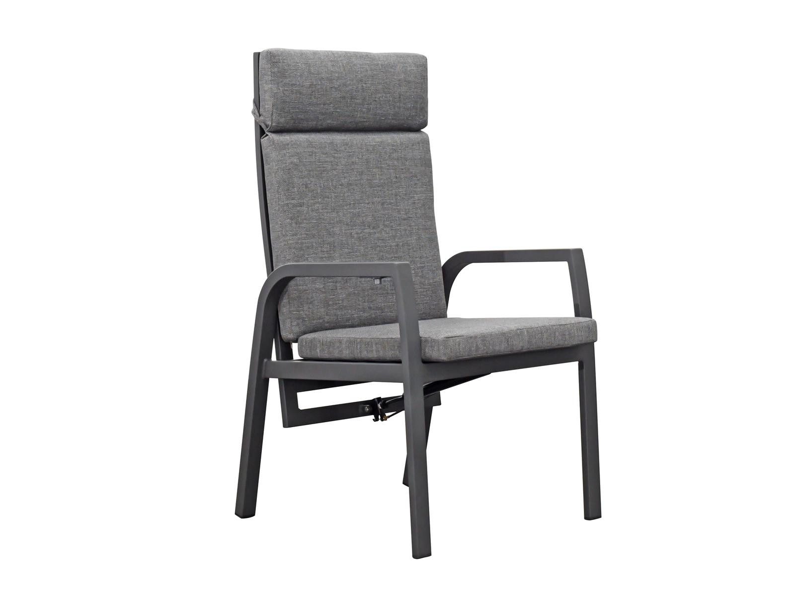 Green Spirit Gartenstuhl »Denver« 2er Set Gartensessel Alu Armlehnen Hochlehner Stühle Sessel (Set, 2 St), Aluminium, wetterfest - Garten, Terrasse, Balkon