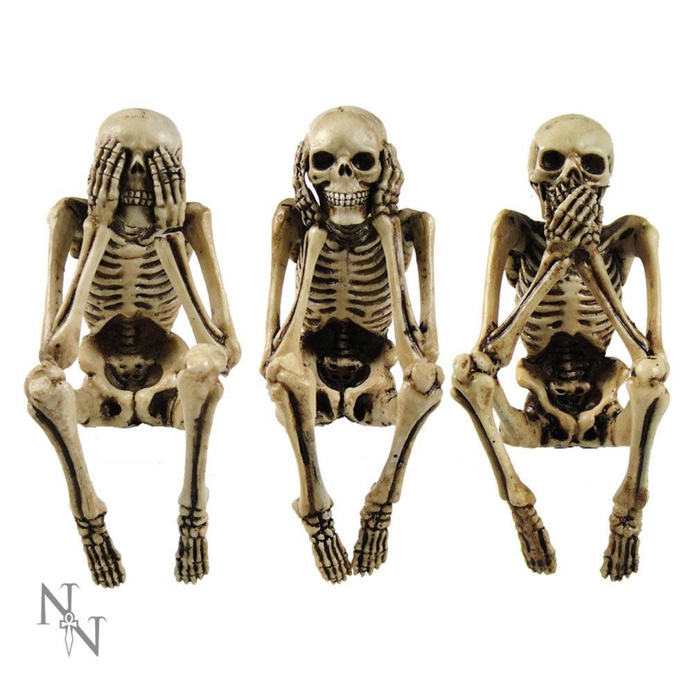 Skelette Indoor Veronese 10 cm Nemesis Weisen Now Dekofigur - Drei