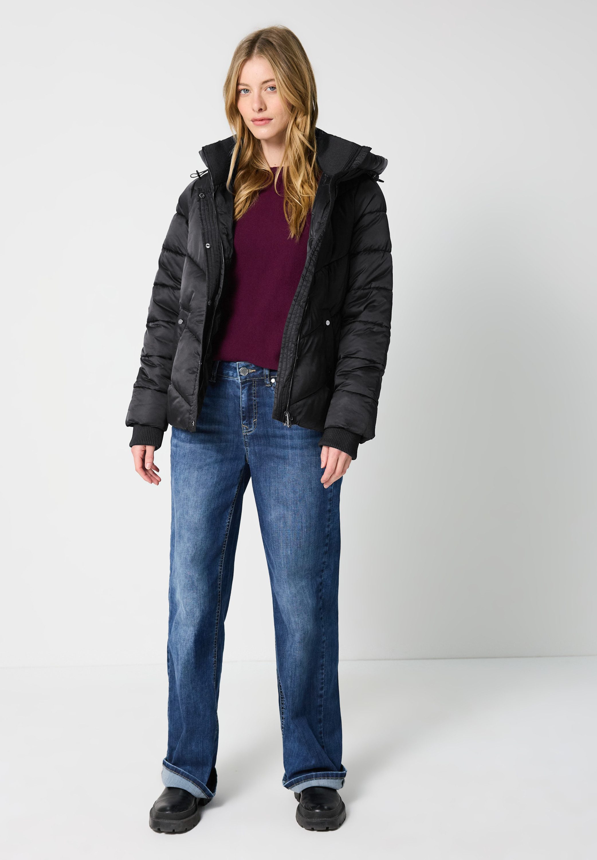 STREET ONE STUDIO Steppjacke mit Kapuze