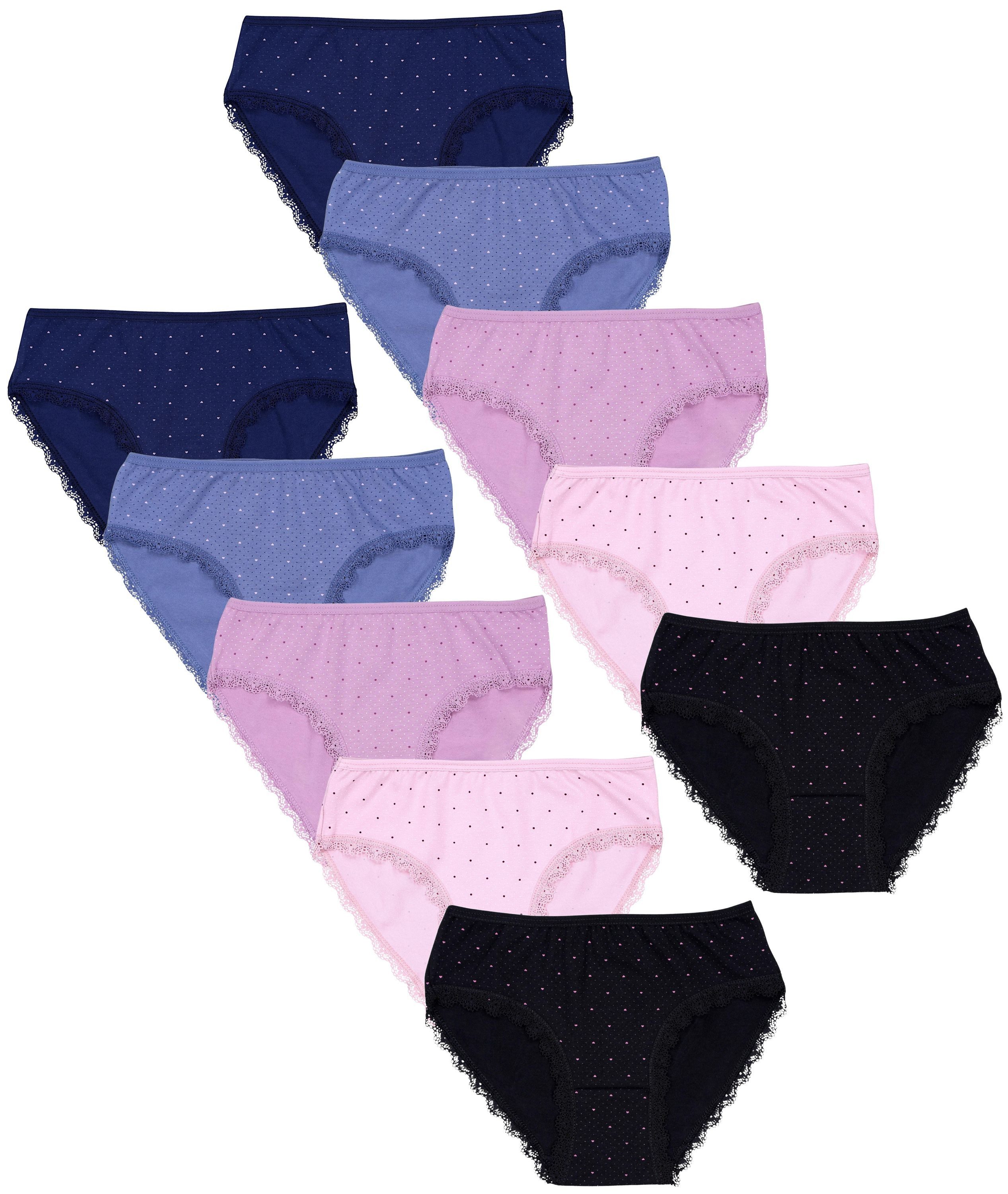 TupTam Slip TupTam Mädchen Slips mit Aufdruck 10er Pack