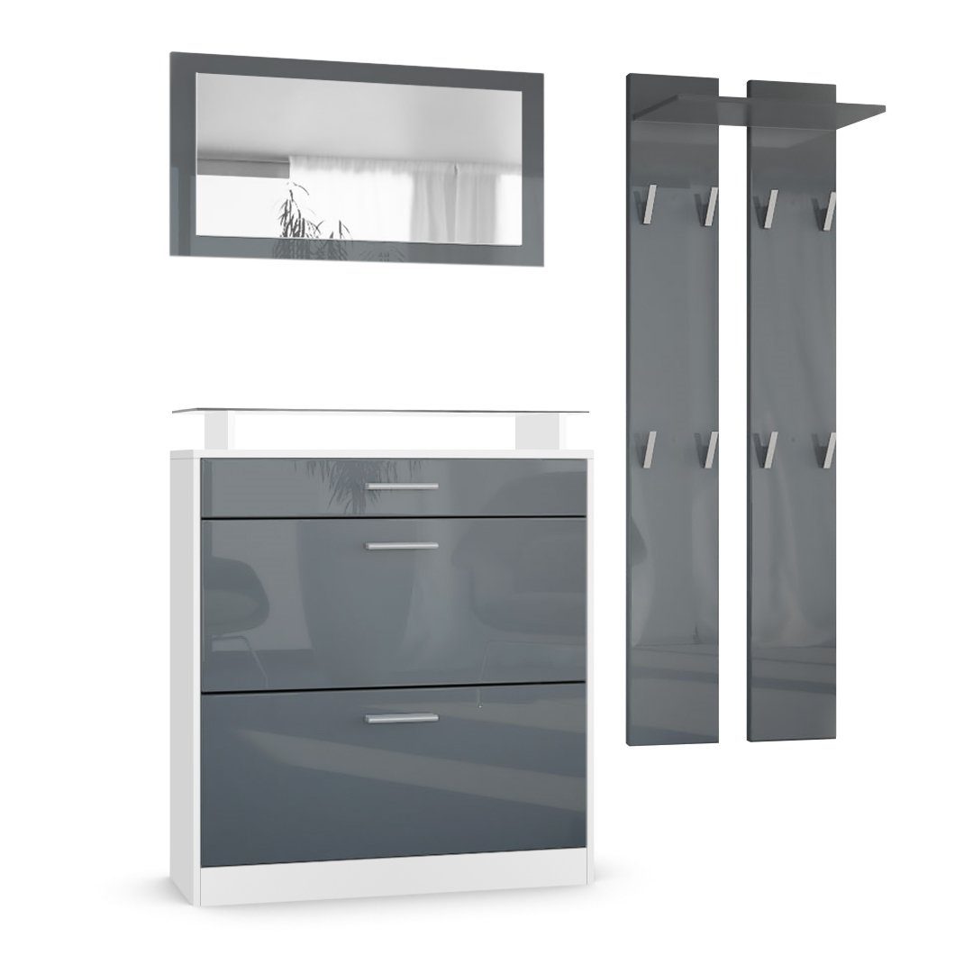 Vladon Garderoben-Set Loret, (Garderobe Set bestehend günstig online kaufen