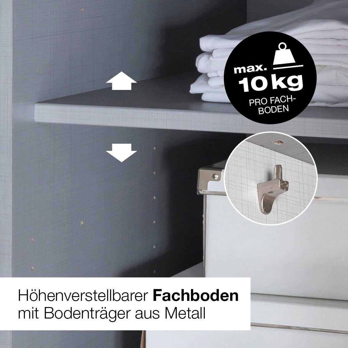 Wimex Einlegeboden MUGANO, 2er Set, Größe: 44x77,7cm