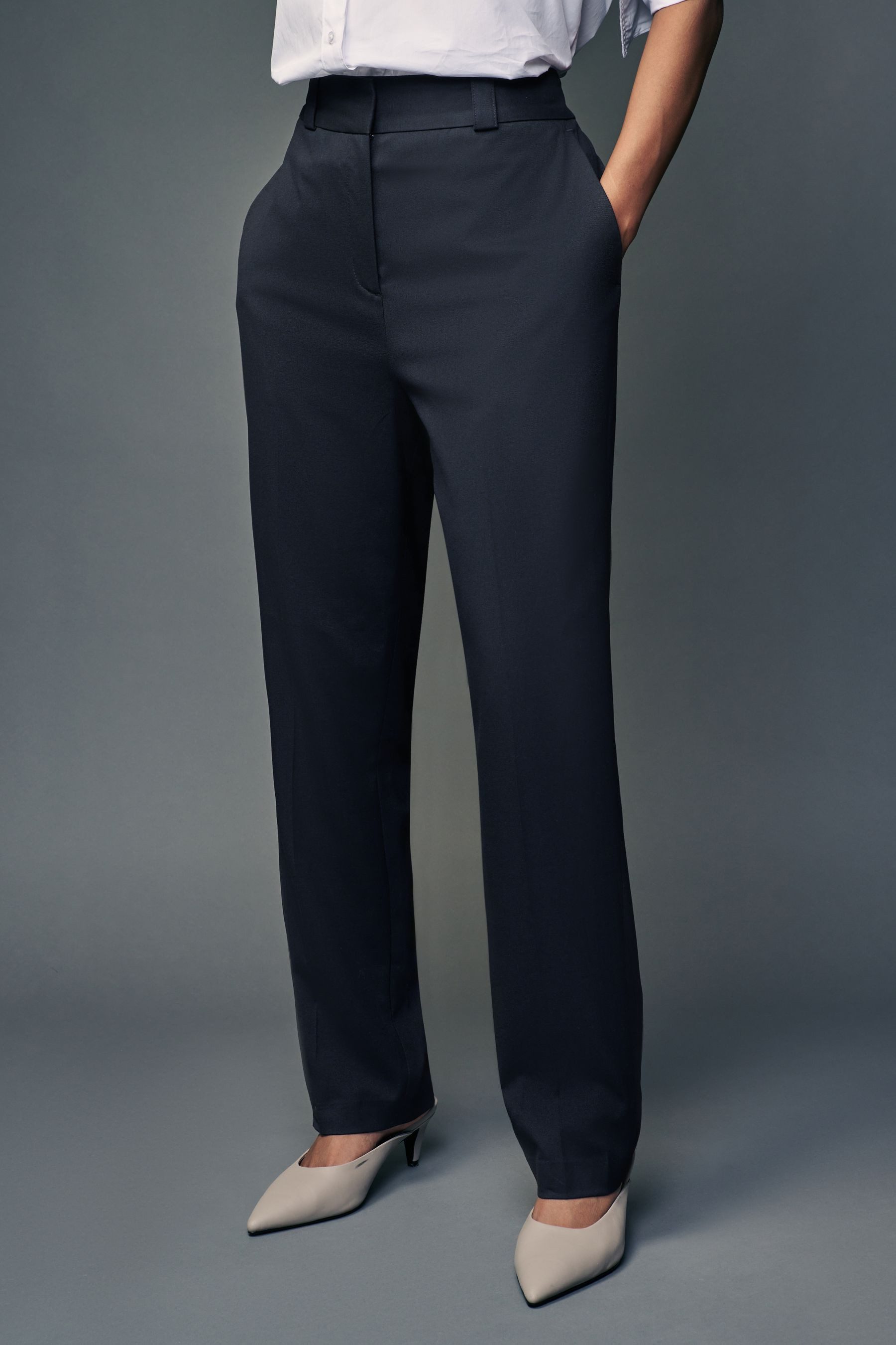 Stoffhose Hochwertige Slim Fit Hose