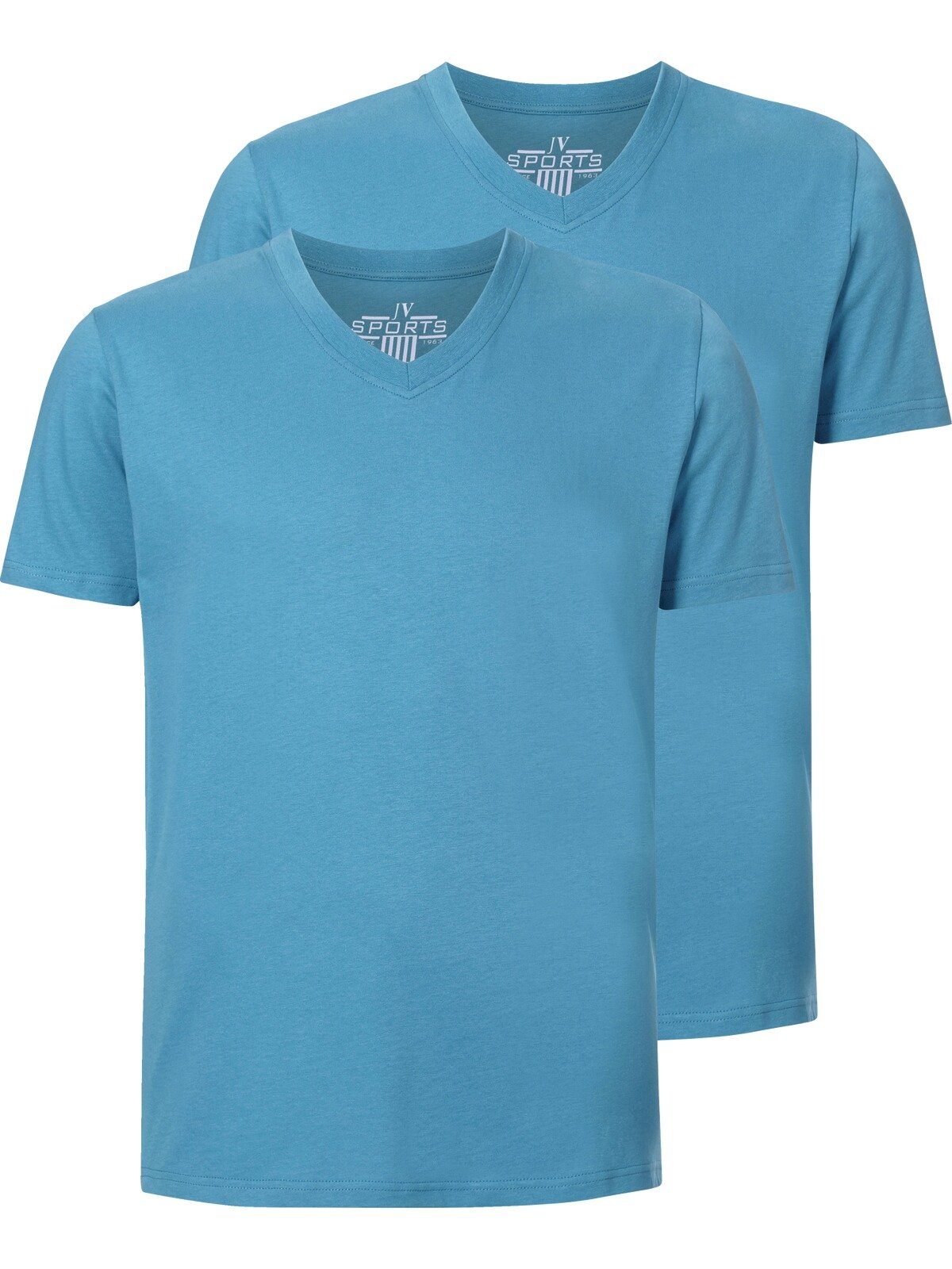 Jan legere (2er-Pack) T-Shirt blau Vanderstorm OSMO Passform