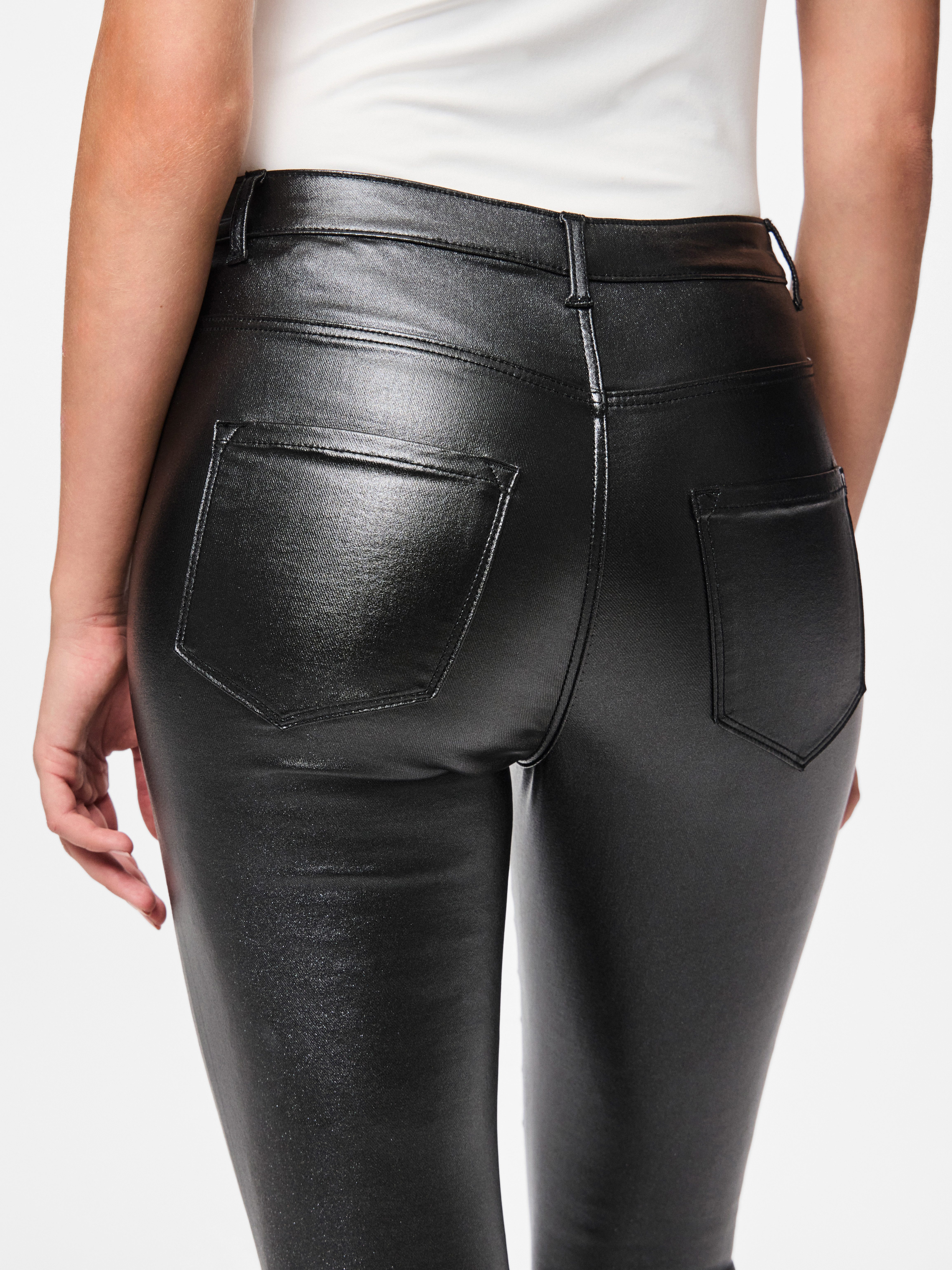 pieces Jeggings PCHIGHSKIN WEAR GLITTER JEGGINGS NOOS BC mit Glitzer-Effekt günstig online kaufen