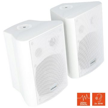 Celexon Aktiv Lautsprecher-Set 2-Wege 525-W Lautsprecher (2x30W, 40Hz - 20.000Hz, weiß)