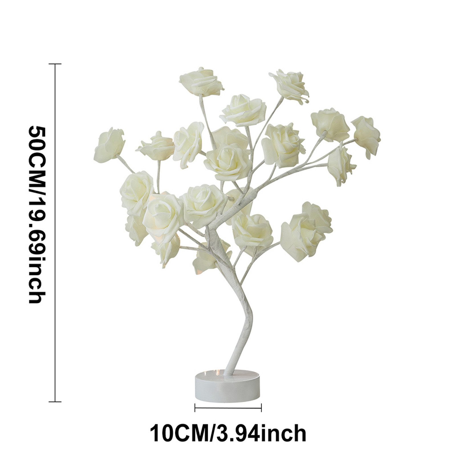 MUPOO LED Baum Rosenblütenbaum Licht für Tischplatte, LED-Tisch-Bonsai-Baum günstig online kaufen