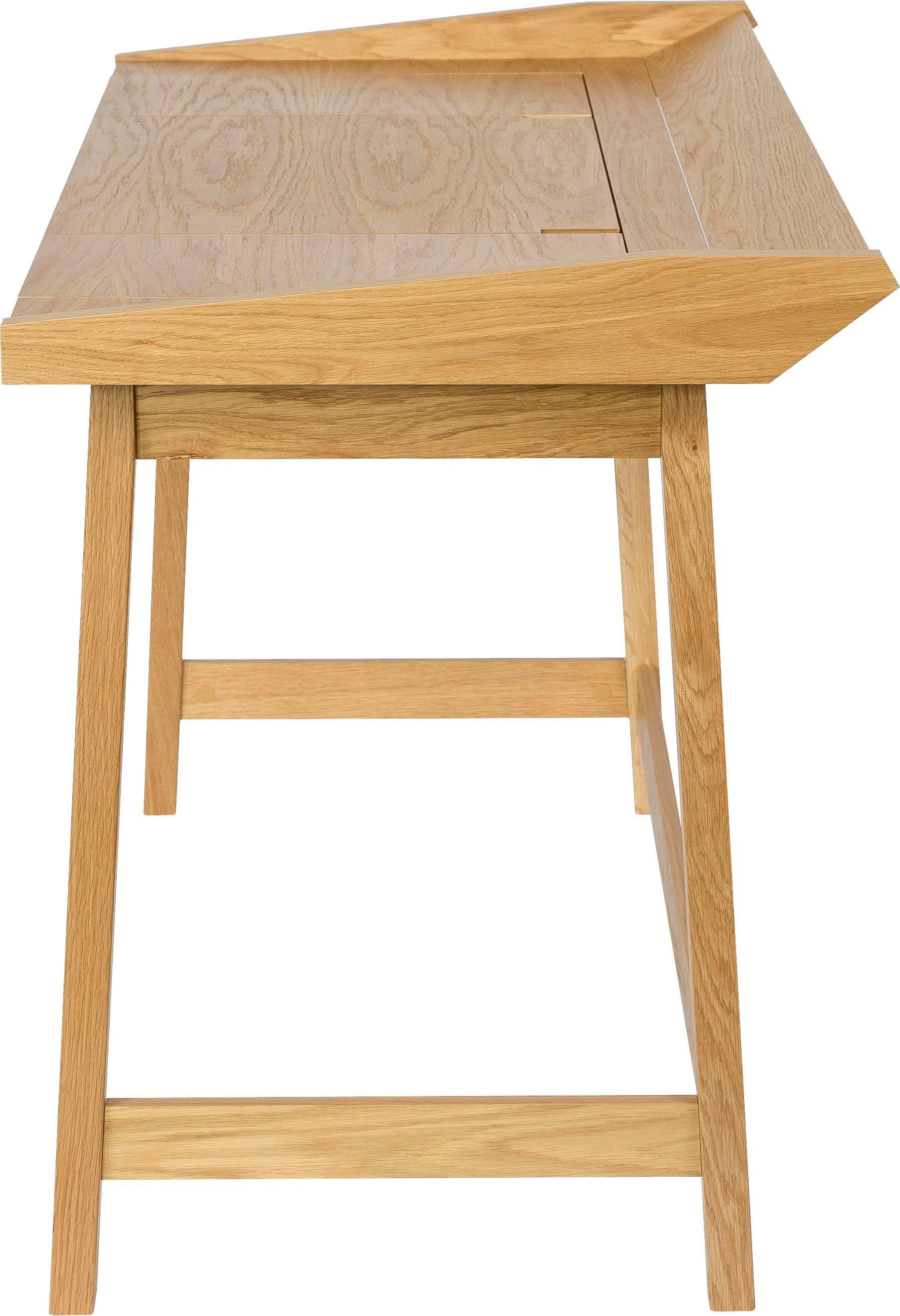 Schreibtisch Eiche Holzfurnier Design, Walter, aus Woodman skandinavisches
