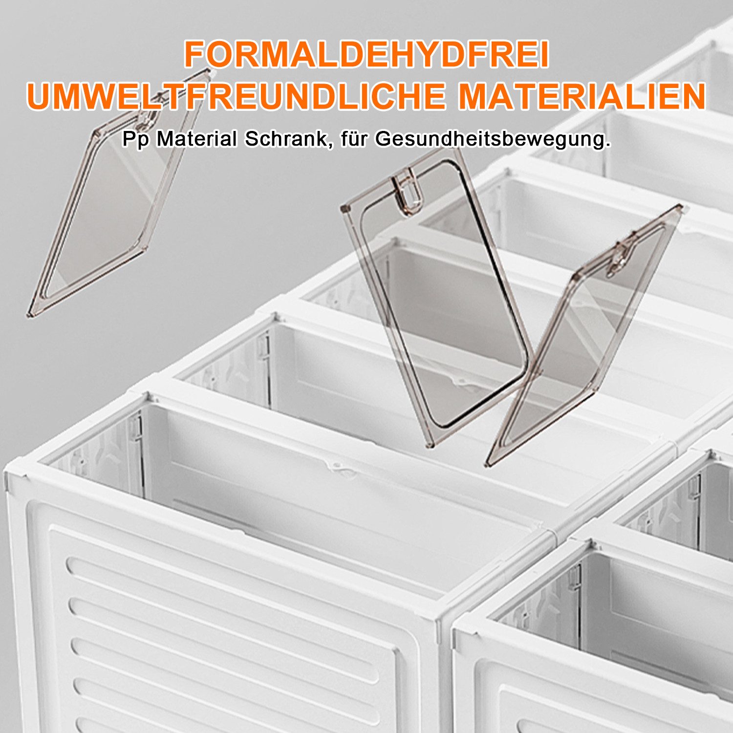 Seven Comfort Schuhschrank Kunststoff Schuhregal mit 6 Fächern, Für bis zu 12 Paar Schuhe, faltbar – Bild 4 von 5